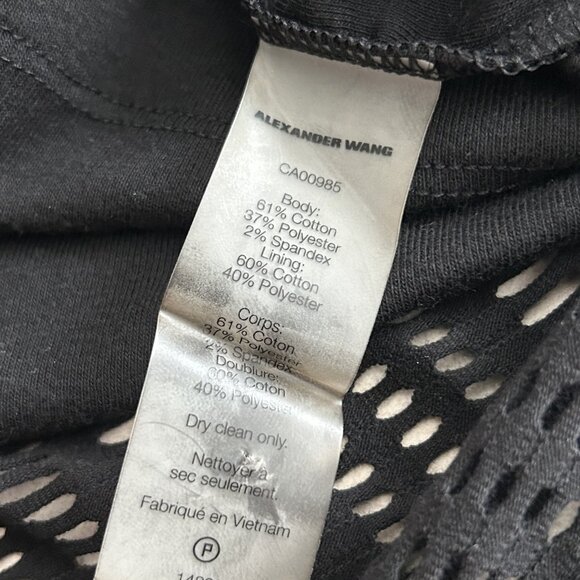 T by Alexander Wang Mesh Overlay Sheath Dress ASO Isabelle Lightwood - Picture 13 of 15